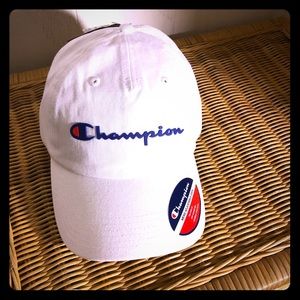 NWT white champion hat